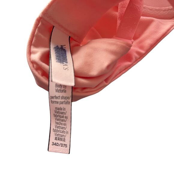 Body By Victoria Perfect Shape Push Up Bra Pink Size 34D - Picture 7 of 8